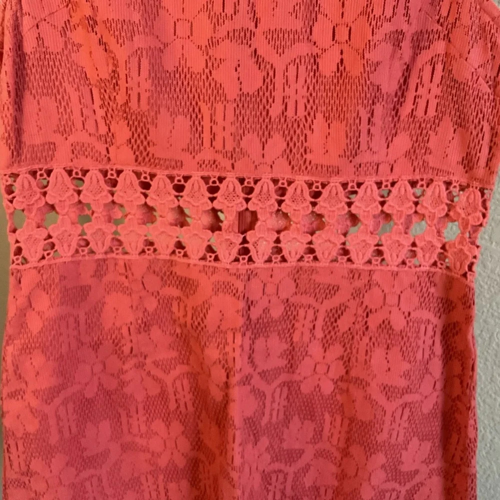 Free People Womens Crochet Sundress‎ Size 6 *Flaw Noted* - Picture 3 of 9